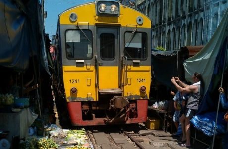mercado del tren Bangkok mae klong